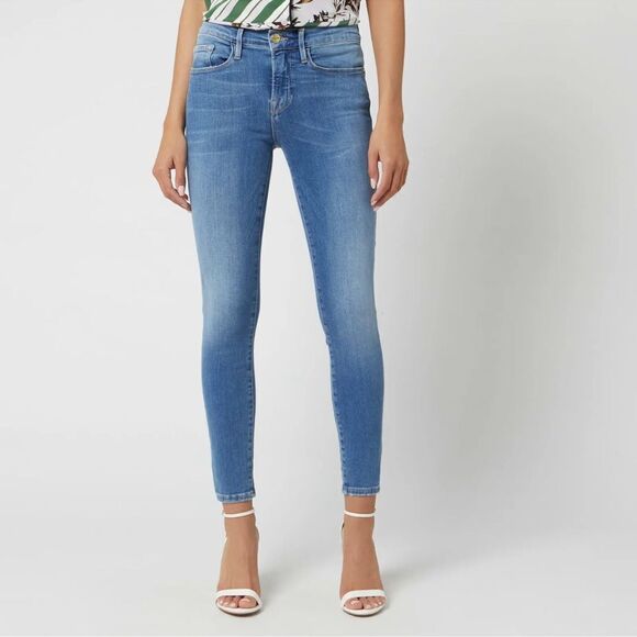 FRAME DENIM Le Skinny Crop Jeans Estrella - Picture 1 of 6